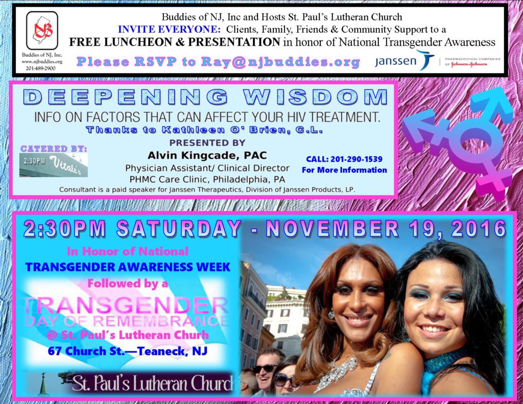 Transgender Awareness Week Flyer